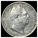 1834 Great Britain Silver 6 Pence - William IV