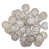 [50 Coins]Mixed Dates Silver Mercury Dime Roll