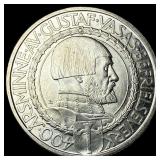 1921 Sweden Silver 2 Kroner UNCIRCULATED