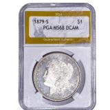 1879-S Morgan Silver Dollar PGA MS68 DCAM