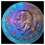 1953-M Toned Silver 5 Pesos Mexico SUPERB GEM BU