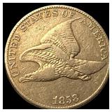 1858 Copper-Nickel Flying Eagle Cent LIGHTLY CIRCU