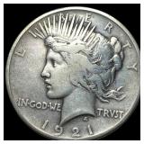 1921 Silver Peace Dollar LIGHTLY CIRCULATED