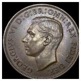 1951 Great Britain One Penny - George V NEARLY UNC