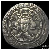 1327-1377 AD England Silver Groat - Edward III NEA