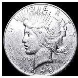 1928 Silver Peace Dollar CLOSELY UNCIRCULATED
