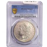 1891 Morgan Silver Dollar PCGS MS64
