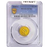 1848-C $2.50 Gold Quarter Eagle PCGS XF45