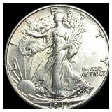 1942-S Silver Half Dollar Walking Liberty UNCIRCUL