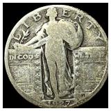 1927-S Silver Standing Liberty Quarter NICELY CIRC
