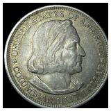 1893 Silver Columbian Half Dollar NEARLY UNCIRCULA