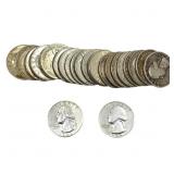 [24 Coins] Mixed Dates Silver Washington 25C Roll