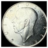 1938 Sweden Silver 2 Kroner UNCIRCULATED