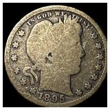 1895-S Silver Barber Quarter NICELY CIRCULATED