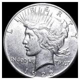 1922 Silver Peace Dollar CLOSELY UNCIRCULATED