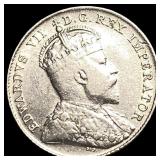 1908 Silver 10 Cents Canada CLOSELY UNCIRCULATED