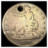 1877 Seated Liberty Trade Dollar SUPERB GEM BU