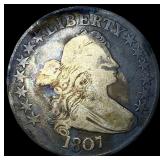 1807 Silver Draped Bust Half Dollar NICELY  CIRCU