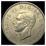 1950 Great Britain Copper-Nickel Shilling  NEARLY