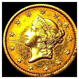 1852 Gold $1 Liberty Head CLOSELY UNCIRCULATED
