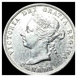 1901 Canada Silver 25 Cents CLOSELY UNCIRCULATED