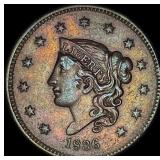 1836 Coronet Head Large Cent CLOSELY  UNCIRCULATE