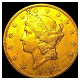1902-S Gold $20 Liberty Head Double Eagle CHOICE B
