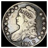 1819 Capped Bust Half Dollar LIGHTLY  CIRCULATED