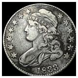 1833 Capped Bust Half Dollar NEARLY UNCIRCULATED