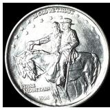 1925 Silver Stone Mountain Half Dollar CHOICE BU