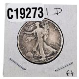 1921-D Walking Liberty Half Dollar