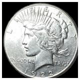 1922-S Silver Peace Dollar CLOSELY UNCIRCULATED