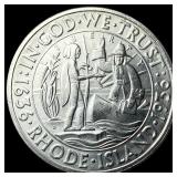 1936-S Rhode Island Silver Half Dollar UNCIRCULATE