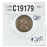 1909-S Wheat Cent