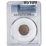 1931-D Wheat Cent PCGS AU58