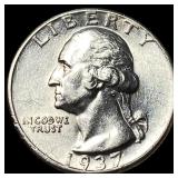 1937-D Silver Washington Quarter UNCIRCULATED