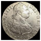 1808 Colonial Spain Silver 8 Reales CLOSELY UNCIRC