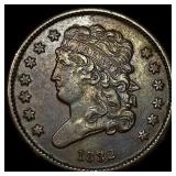 1832 Classic Head Half Cent CLOSELY UNCIRCULATED