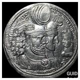 Sasanian Varahran II, 276-293 AD Silver Drachm