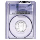 1951 Washington Silver Quarter PCGS MS66