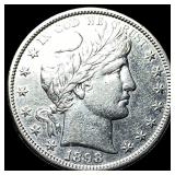 1898-S Silver Barber Half Dollar CLOSELY UNCIRCULA