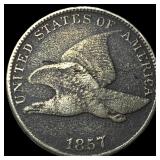 1857 Copper-Nickel Flying Eagle Cent HIGH GRADE