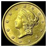 1852 Gold $1 Type 1 Liberty Head CHOICE AU