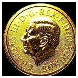 2023 Gold 10 Pounds 1 oz UK Charles III SUPERB GEM