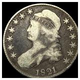 1821 Capped Bust Half Dollar NICELY CIRCULATED