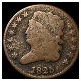 1825 Classic Head Half Cent NICELY CIRCULATED