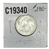 1857 Seated Liberty Quarter
