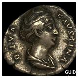 Roman Empire Faustina I, Posthumus Silver Denariu