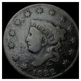 1822 Coronet Head Large Cent NICELY CIRCULATED