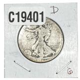 1921-D Walking Liberty Half Dollar